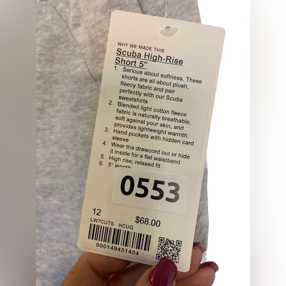 lululemon athletica Shorts 48 Nwt Lululemon Scuba High Rise Shorts